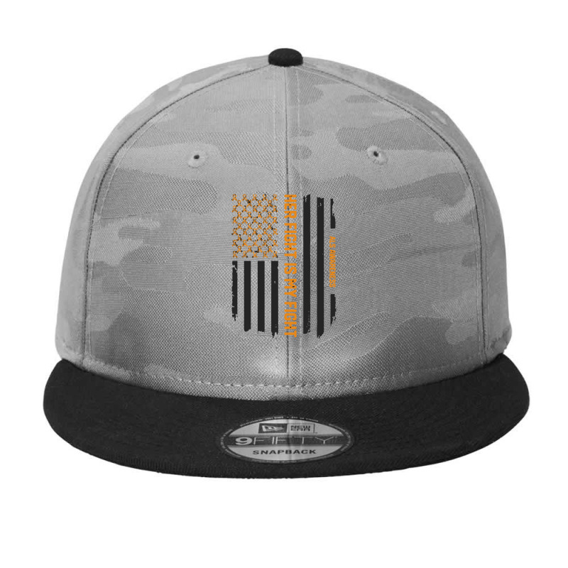 Her Fight Is My Fight   Als Awareness American Camo Snapback by saepuloh | Artistshot