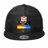 Ask The Storybots Camo Snapback | Artistshot