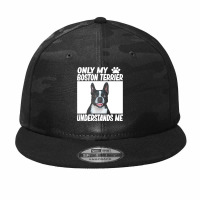 Boston Terrier T  Shirtonly My Boston Terrier Understands Me Boston Te Camo Snapback | Artistshot