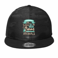 Farm Animals T  Shirt Grandpa Who Loves Farm Animals  Cow Pig Goat Lov Camo Snapback | Artistshot