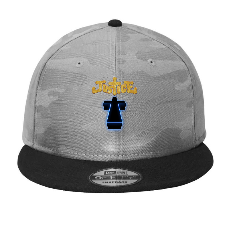 New Justice Cool Graphic Design Camo Snapback | Artistshot