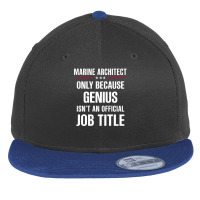 Gift For Genius Marine Architect Flat Bill Snapback Cap | Artistshot