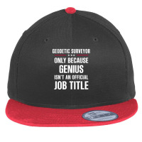 Gift For Genius Geodetic Surveyor Flat Bill Snapback Cap | Artistshot