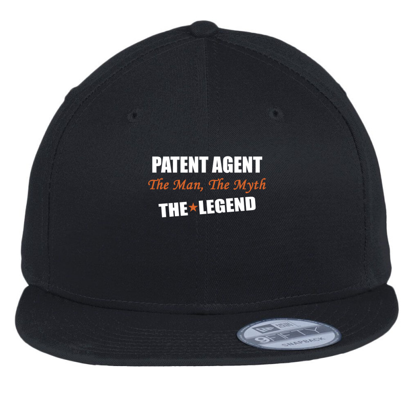 Patent Agent The Man, The Myth The Legend Flat Bill Snapback Cap by thanchashop | Artistshot