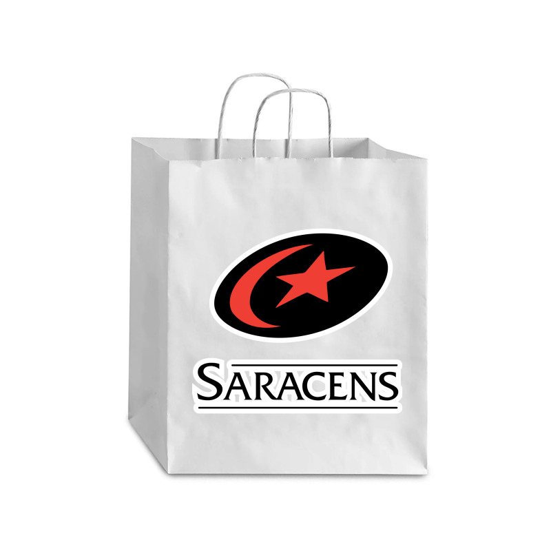 Football Saracens Fc Debie Paper Bag - 10 X 5 X 13 | Artistshot