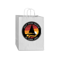 Salt Pond T  Shirt Salt Pond Beach Sailing T  Shirt Mart Paper Bag -13 X 7 X 17 | Artistshot