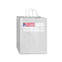 Puerto Rican Fueled By Arroz Con Gandules   Puerto Rico T Shirt Mart Paper Bag -13 X 7 X 17 | Artistshot