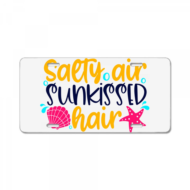 Salty Air Sunkissed Hair License Plate | Artistshot