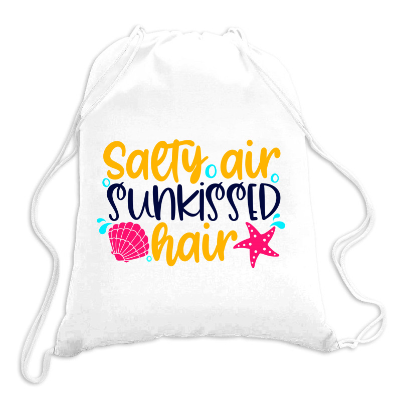 Salty Air Sunkissed Hair Drawstring Bags | Artistshot