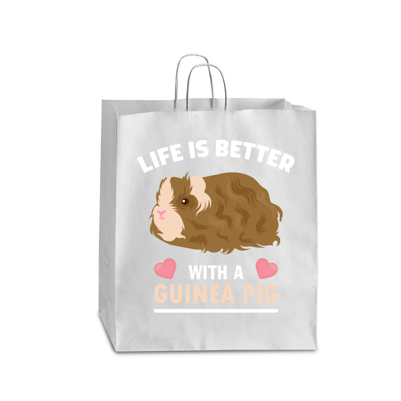 Life T  Shirt Life Is Better With A Guinean Pig T  Shirt Queen Paper Bag - 16 X 6 X 19 1/4 | Artistshot