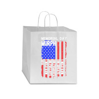 Memorial Day Murph Patriotic Flag 2019 Wod Challenge Star Paper Bag - 13 X 7 X 13 | Artistshot