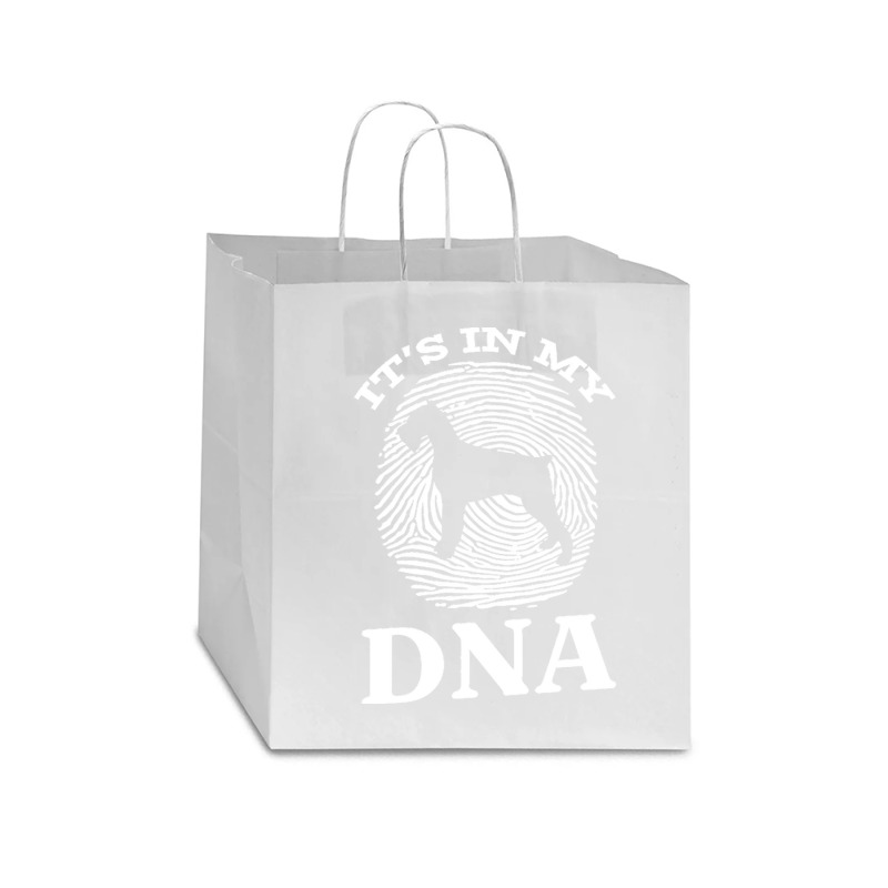 Giant T  Shirt Giant Schnauzer It`s In My D N A Fingerprint Giant Schn Star Paper Bag - 13 x 7 x 13 by elephantjellyfish | Artistshot