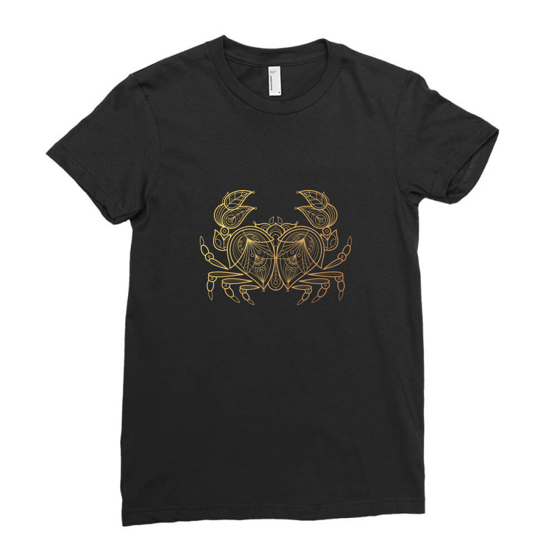 Gold Cancer, Animal, Animals, Sea Ladies Fitted T-shirt | Artistshot