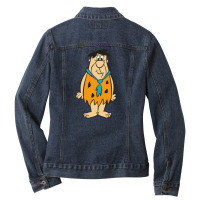 Flinstones Fred And Barney Ladies Denim Jacket | Artistshot