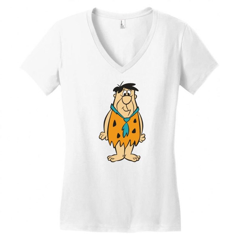 Flinstones Fred And Barney Women's V-Neck T-Shirt by mualimat | Artistshot