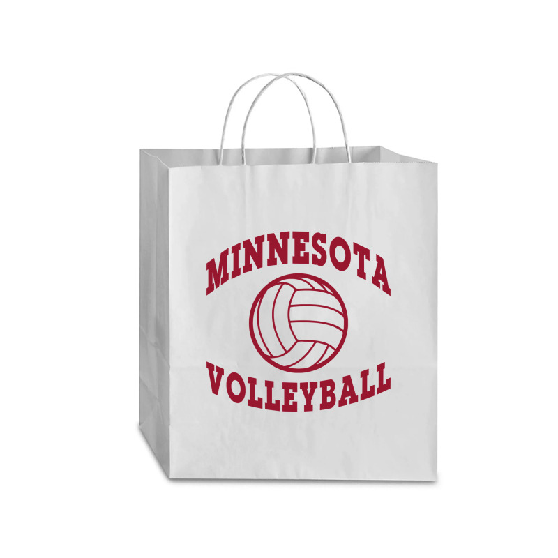 Minnesota Volleyball Classic Pullover Hoodie Traveler Paper Bag -13 X 6 X 15 3/4 | Artistshot