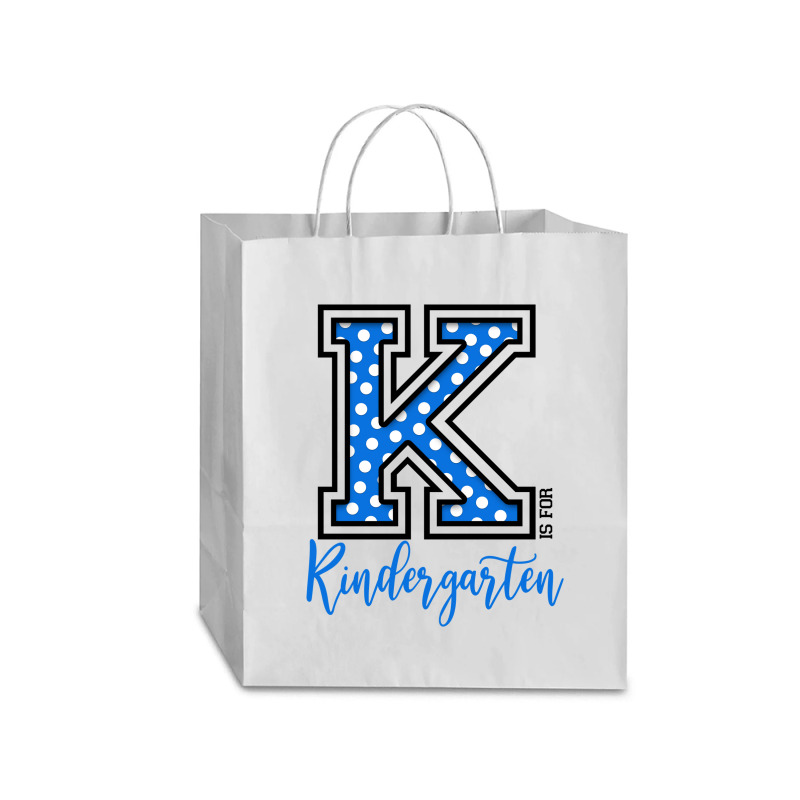 K Is For Kindergarten Traveler Paper Bag -13 X 6 X 15 3/4 | Artistshot