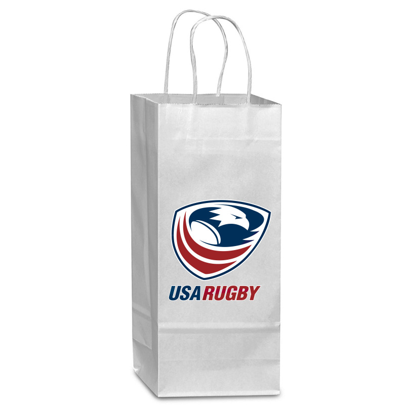 Rugby Usa Wine Paper Bag - 5 1/2 X 3 1/4 X 13 | Artistshot