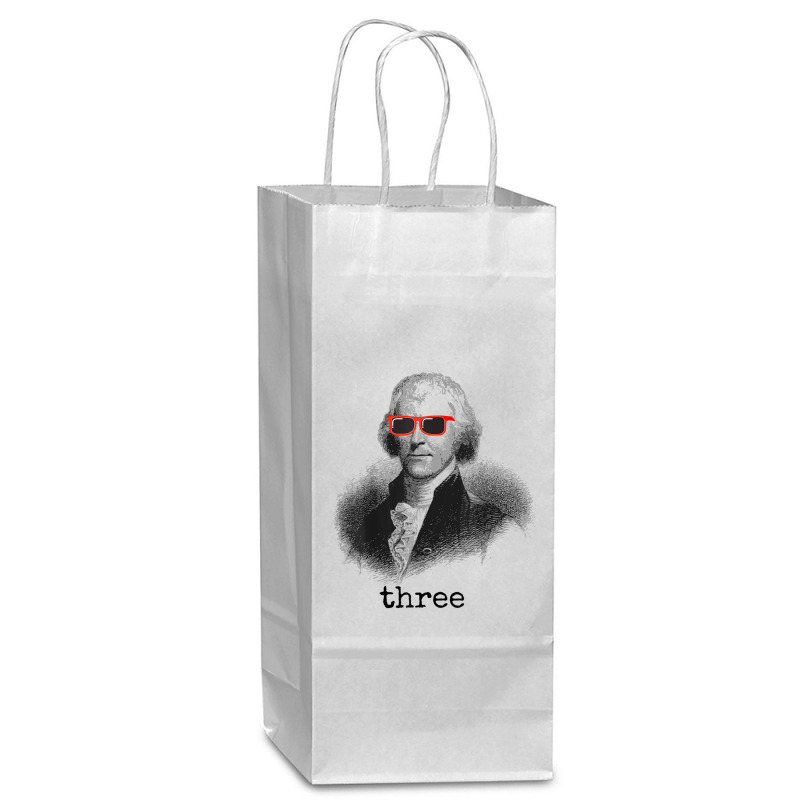 Thomas Jefferson Founding Father T Shirt Wine Paper Bag - 5 1/2 X 3 1/4 X 13 | Artistshot