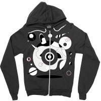 Mystic Geometry: A Dance Of Shapes And Shadows Zipper Hoodie | Artistshot