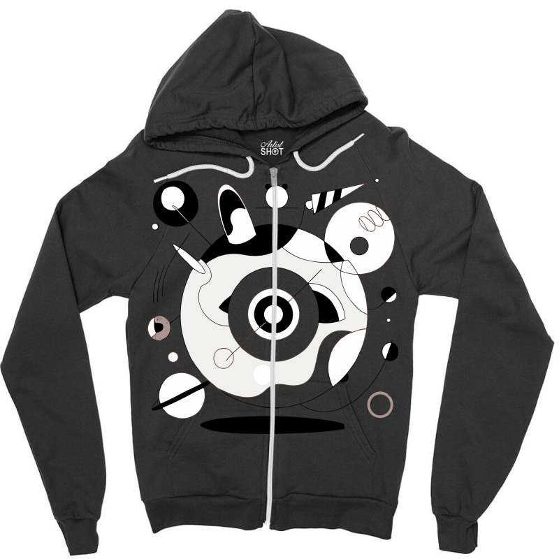 Mystic Geometry: A Dance Of Shapes And Shadows Zipper Hoodie by Bheindra | Artistshot