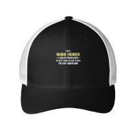 Marine Engineer I Solve Problems Funny Gift Mesh Cap | Artistshot