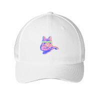 Cat Apparel T  Shirt Cat Maine Coon Glitch Effect Cats T  Shirt Mesh Cap | Artistshot