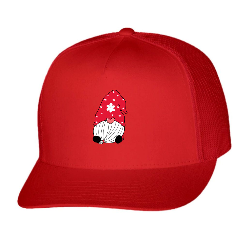 Cute Valentines Day Gnome Trucker Cap by Addelia | Artistshot