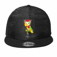 Funny Christmas Gift For Cat Lover T  Shirt Santa Parrot Gorgeous Rein Camo Snapback | Artistshot