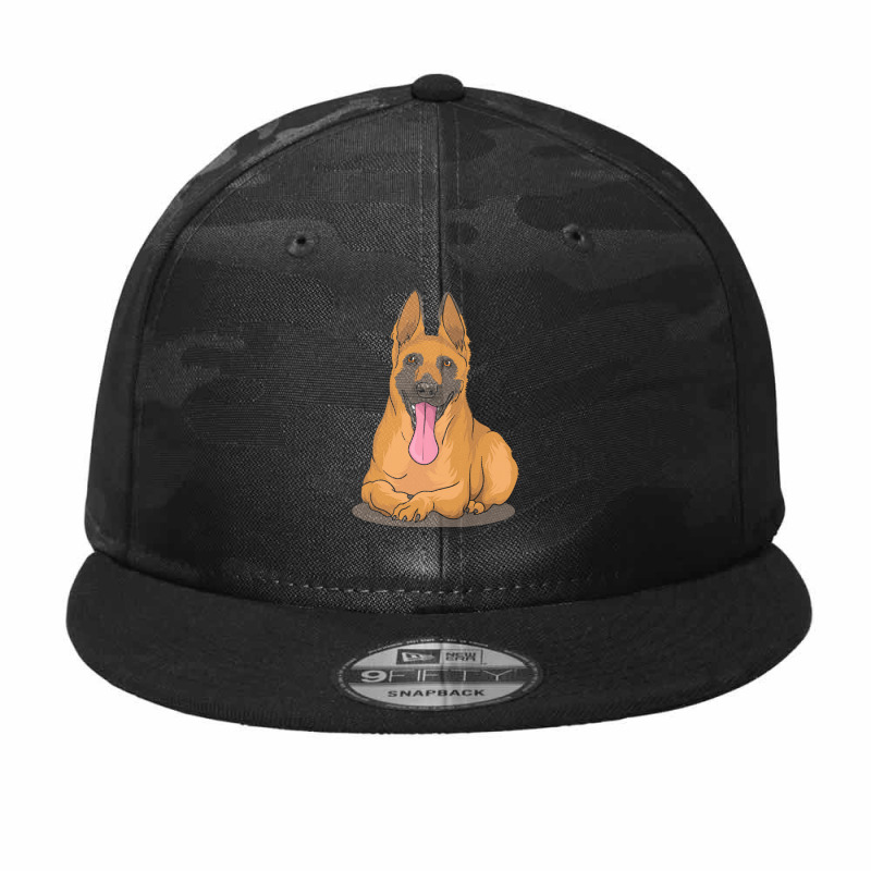 Belgian Shepherd Malinois T Shirtbelgian Malinois Shepherd Dog Gift Id Camo Snapback by ayla73559 | Artistshot