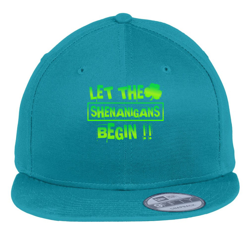 Im Not Short Im Leprechaun Size T  Shirt Let The Shenanigans Begin Fun Flat Bill Snapback Cap | Artistshot