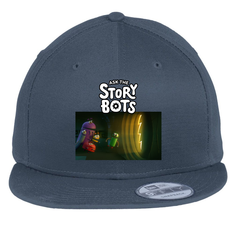 Ask The Storybots Flat Bill Snapback Cap by bakarjenggotan | Artistshot