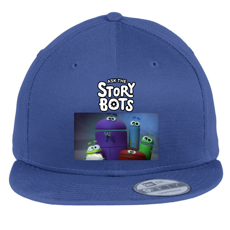 Ask The Storybots Flat Bill Snapback Cap by bakarjenggotan | Artistshot