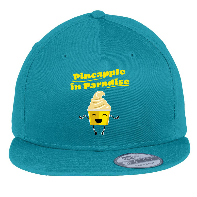 Pineapple In Paradise Flat Bill Snapback Cap by Melissa Store | Artistshot