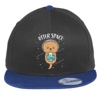 Otter Space T  Shirt Otter Space Cute Funny Sea Otter Astronaut Milky Flat Bill Snapback Cap | Artistshot