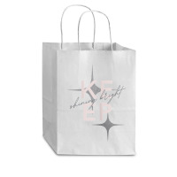 Motivational Keep Shining Bright Girl Women Cute T Shirt Cub Paper Bag - 8 X 4 1/2 X 10 1/4 | Artistshot