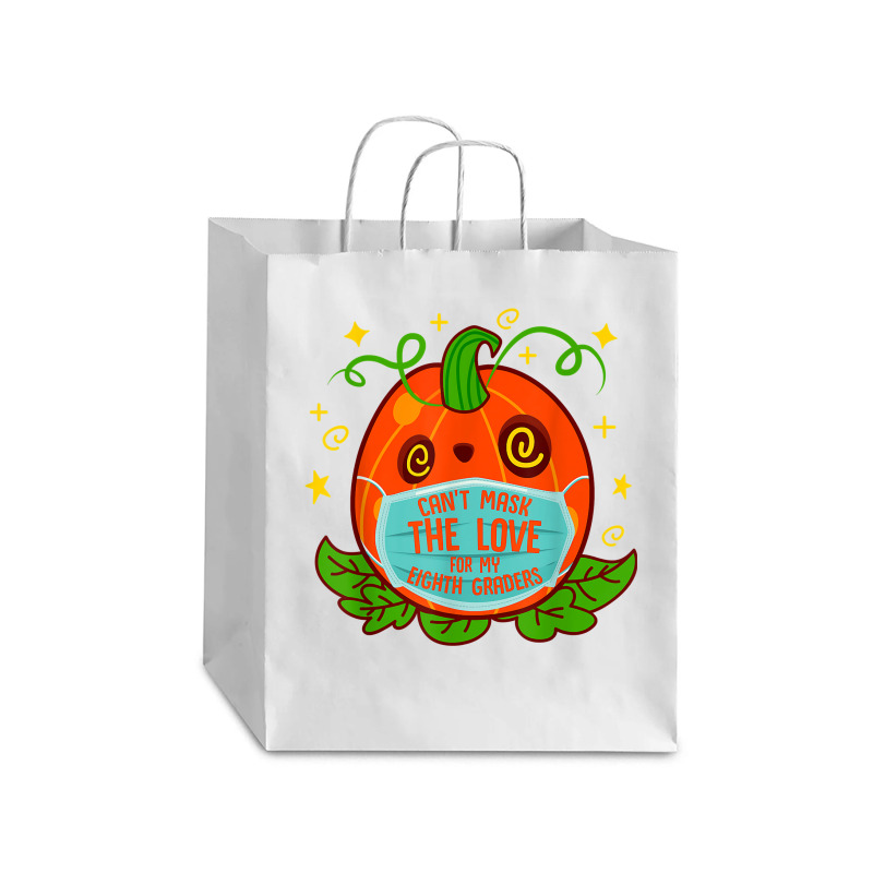 Can't Mask The Love For My 8th Grade Teacher Halloween Costu T Shirt Debie Paper Bag - 10 X 5 X 13 | Artistshot