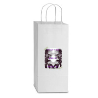 Funny Quote Double Wine Paper Bag - 6 1/2 X 3 1/2 X 12 3/8 | Artistshot