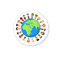 Earth Day Children Around The World Environmentalist T Shirt Sticker | Artistshot