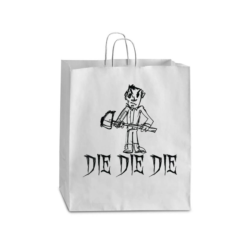 Die Die Die Halloween Costume Word Design T Shirt Queen Paper Bag - 16 X 6 X 19 1/4 | Artistshot