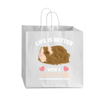 Life T Shirt Life Is Better With A Guinean Pig T Shirt Vogue Paper Bag - 16 X 6 X 12 | Artistshot