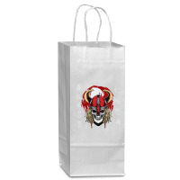 Nordic Mythology Skeleton Head With Viking Helmet T Shirt Wine Paper Bag - 5 1/2 X 3 1/4 X 13 | Artistshot