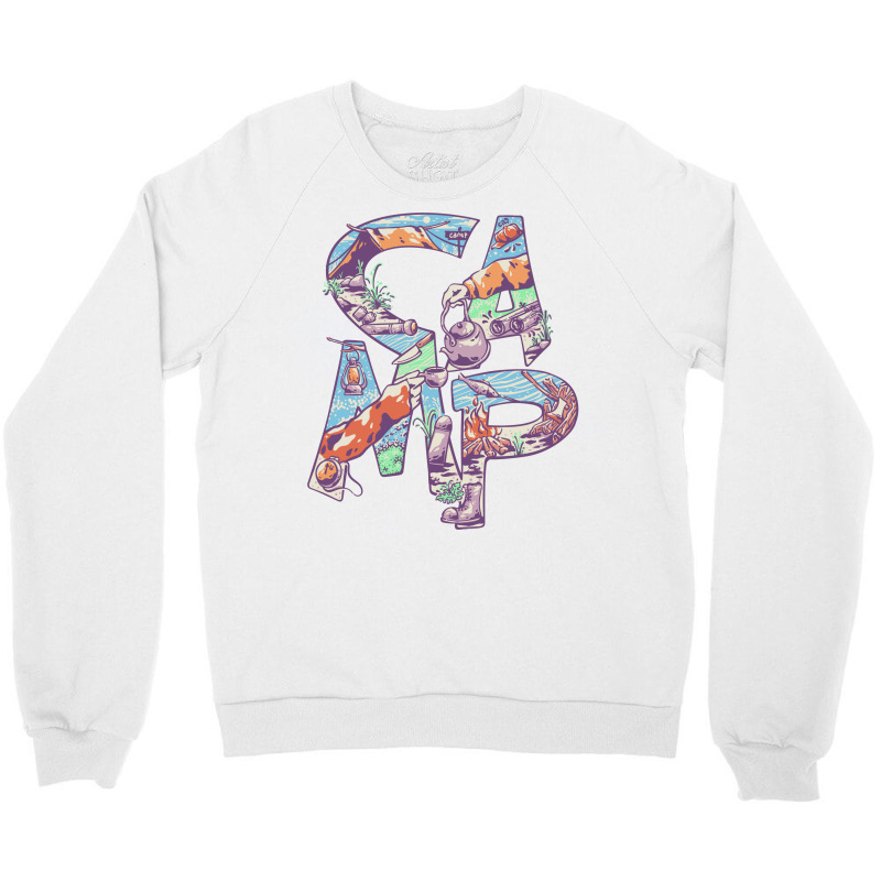 Camp Part Time Crewneck Sweatshirt by metalcozmic | Artistshot