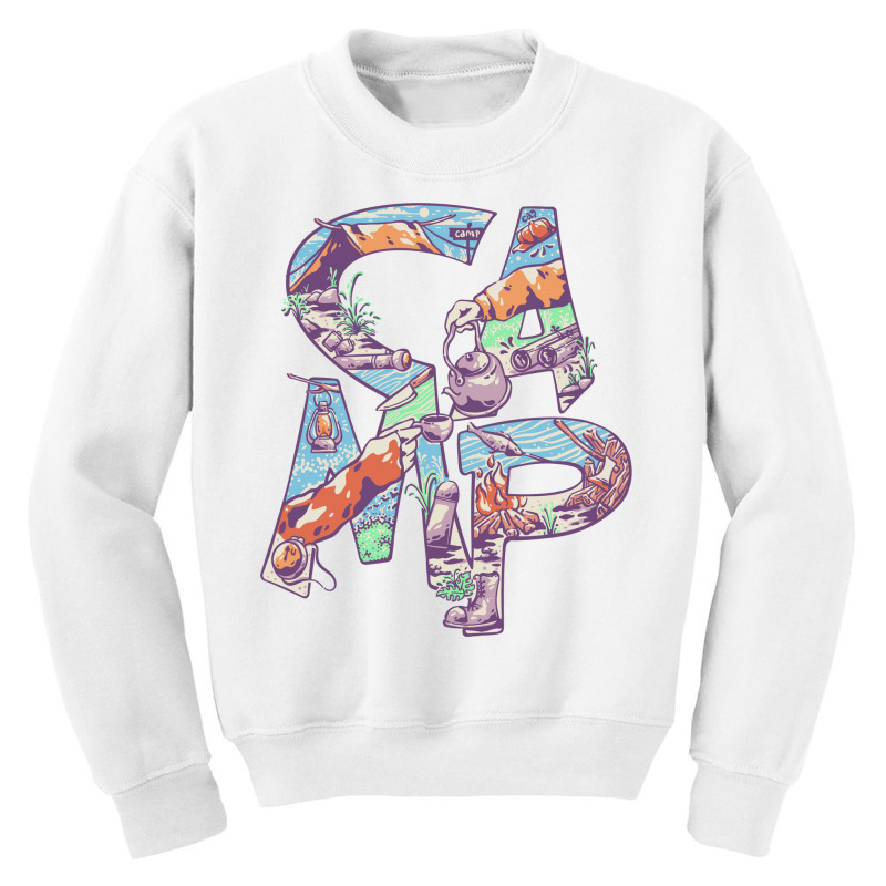 Camp Part Time Youth Sweatshirt by metalcozmic | Artistshot