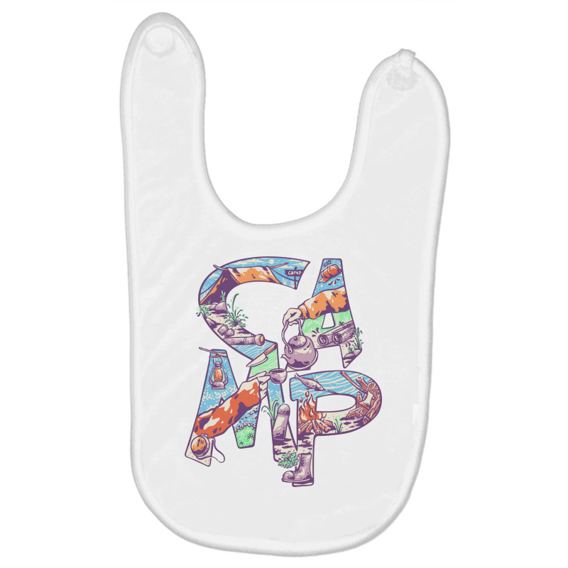 Camp Part Time Baby Bibs by metalcozmic | Artistshot