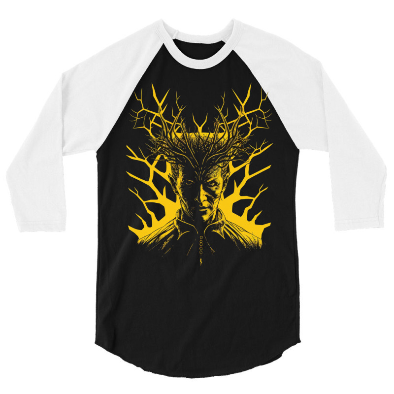 Yellow King 3/4 Sleeve Shirt by fenixhorror | Artistshot