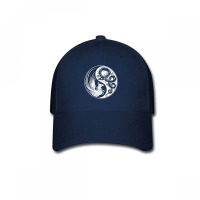 White And Black Dragon Phoenix Yin Yang Baseball Cap | Artistshot