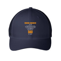 Mining Engineer By Day Worlds Best Dad By Night Fathers Day Mesh Cap | Artistshot