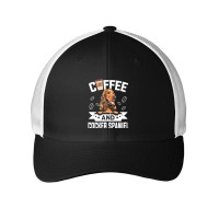 Dog Lover Gifts T  Shirt Coffee And Cocker Spaniel Dog Design For Dog Mesh Cap | Artistshot