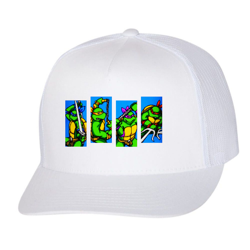 Arcade Turtles Trucker Cap by Golden Store | Artistshot